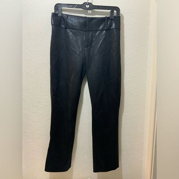Alice and Olivia black snake print trouser size 0 - Picture 1 of 10